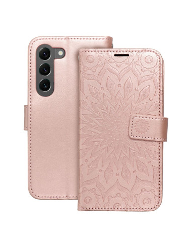 Etui MEZZO Book pour SAMSUNG S23 mandala or-rose