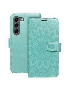 Etui MEZZO Book pour SAMSUNG S23 Plus mandala vert