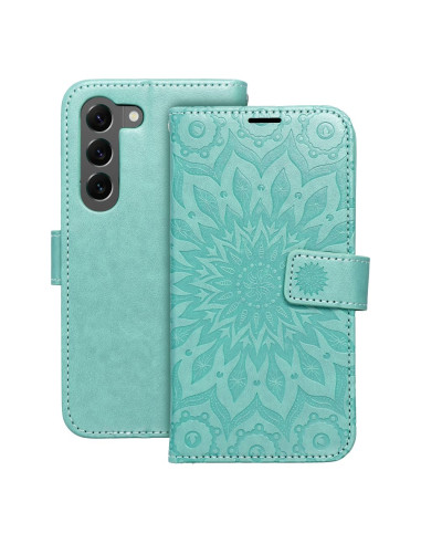 Etui MEZZO Book pour SAMSUNG S23 Plus mandala vert