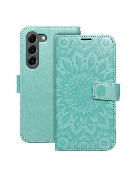 Etui MEZZO Book pour SAMSUNG S23 Plus mandala vert