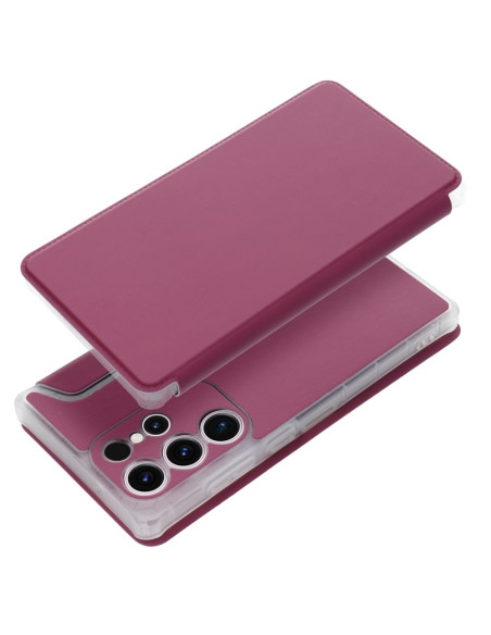 PIANO Etui à livres pour SAMSUNG S23 Ultra magenta