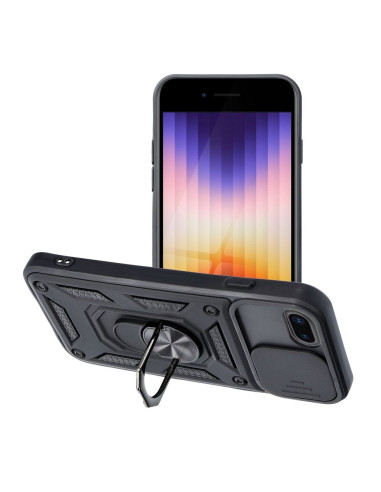 Coque SLIDE ARMOR pour IPHONE 7 / 8 / SE 2020 / SE 2022 noir