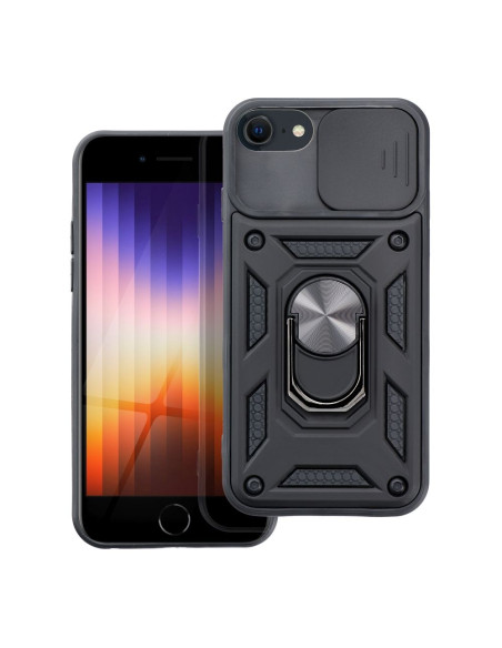 Coque SLIDE ARMOR pour IPHONE 7 / 8 / SE 2020 / SE 2022 noir