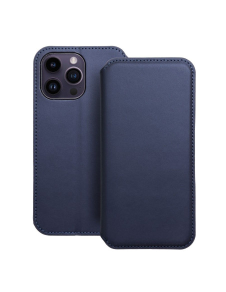 DUAL POCKET Book case for IPHONE 14 Pro Max navy