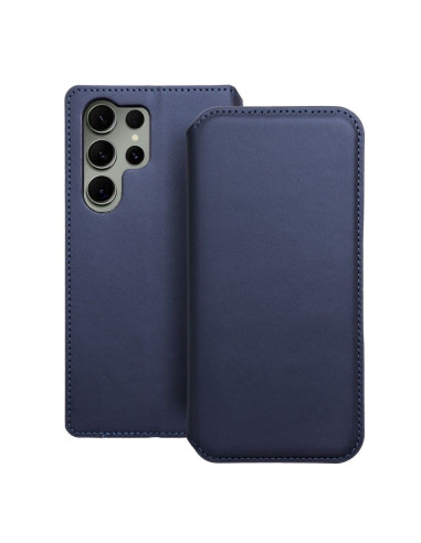 DUAL POCKET Book case for SAMSUNG S23 Ultra navy