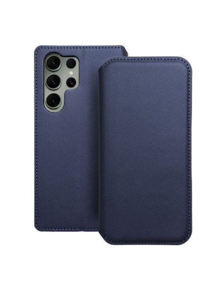 DUAL POCKET Book case for SAMSUNG S23 Ultra navy