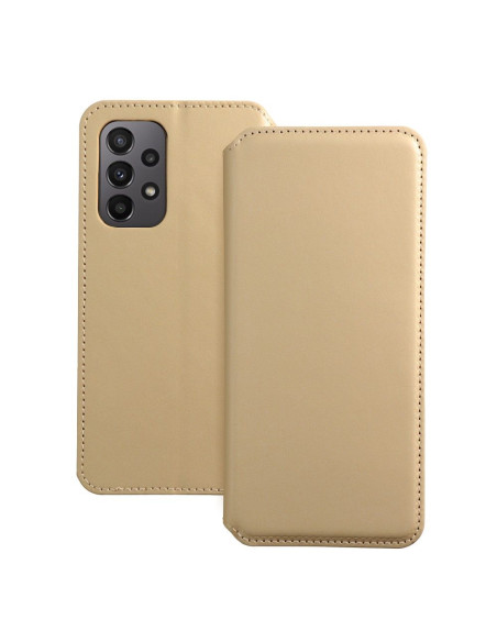 DUAL POCKET Book case for SAMSUNG A23 5G gold