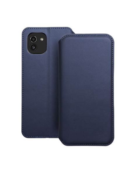 DUAL POCKET Book case for SAMSUNG A03 navy