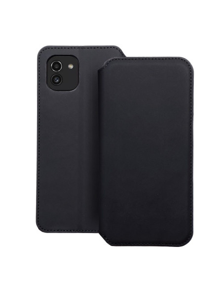 DUAL POCKET Book case for SAMSUNG A03 black