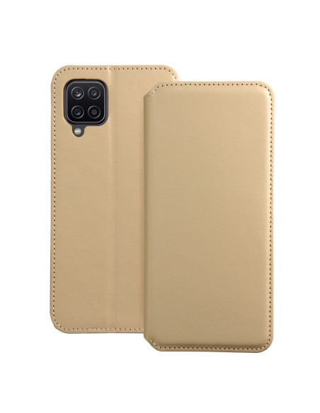 DUAL POCKET Book case for SAMSUNG A12 / M12 gold