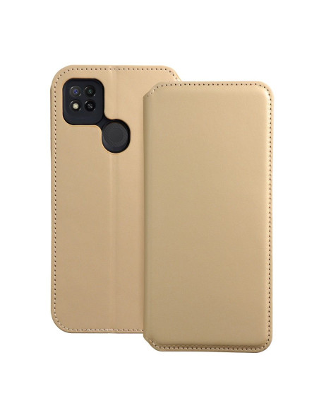 DUAL POCKET Book case for XIAOMI Redmi 9c gold