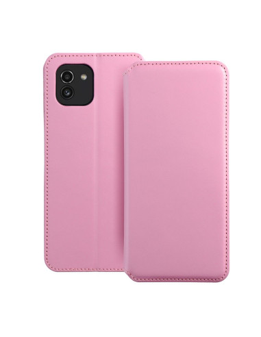 DUAL POCKET Book case for SAMSUNG A03 light pink