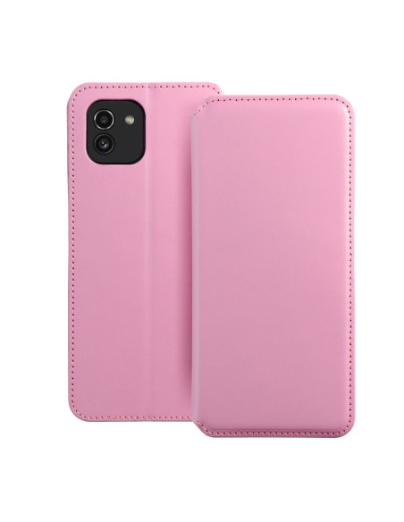 DUAL POCKET Book case for SAMSUNG A03 light pink