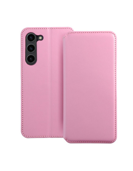 Etui double pour SAMSUNG S23 PLUS rose vif