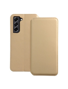 DUAL POCKET Book case for SAMSUNG S21 FE gold