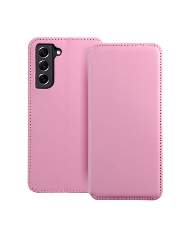 DUAL POCKET Book case for SAMSUNG S21 FE light pink