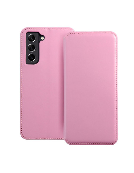 DUAL POCKET Book case for SAMSUNG S21 FE light pink