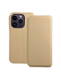 DUAL POCKET Book case for IPHONE 14 PRO gold