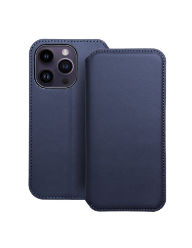 DUAL POCKET Book case for IPHONE 14 Pro navy