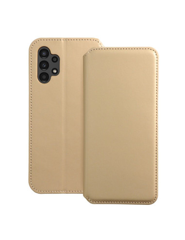 DUAL POCKET Book case for SAMSUNG A13 4G gold