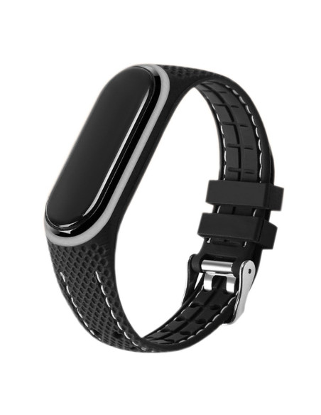 Bracelet en élastomère LIFESTYLE pour XIAOMI Mi Band 7 noir (03)