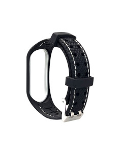 Bracelet en élastomère LIFESTYLE pour XIAOMI Mi Band 7 noir (03) 2