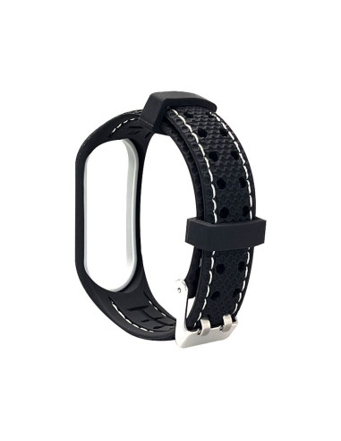 Bracelet en élastomère LIFESTYLE pour XIAOMI Mi Band 7 noir (03)