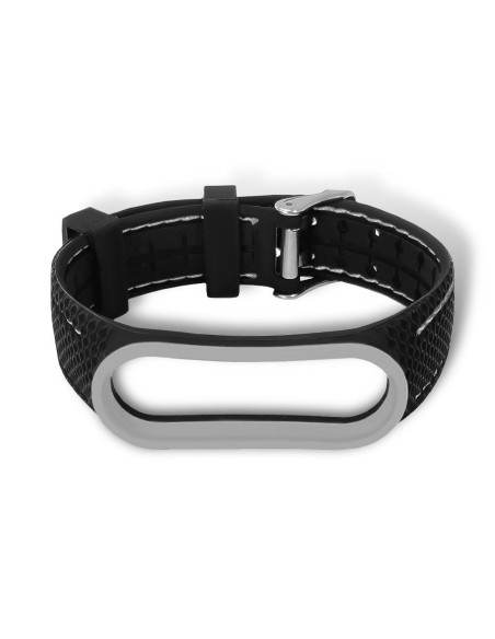 Bracelet en élastomère LIFESTYLE pour XIAOMI Mi Band 7 noir (03)