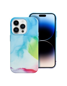 Coque MAG COVER en cuir compatible avec MagSafe pour IPHONE 14 Pro colour splash