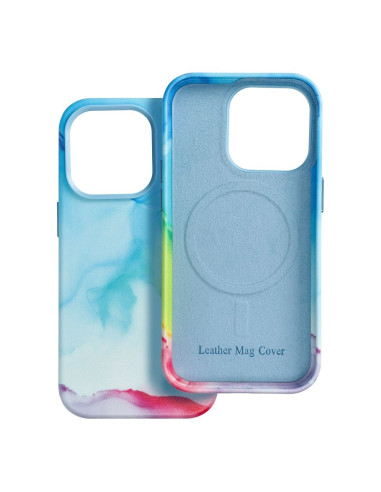 Coque MAG COVER en cuir compatible avec MagSafe pour IPHONE 14 Pro colour splash