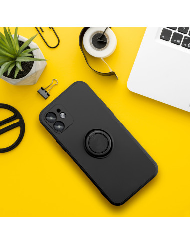 Coque SILICONE RING pour SAMSUNG Galaxy A54 5G noir