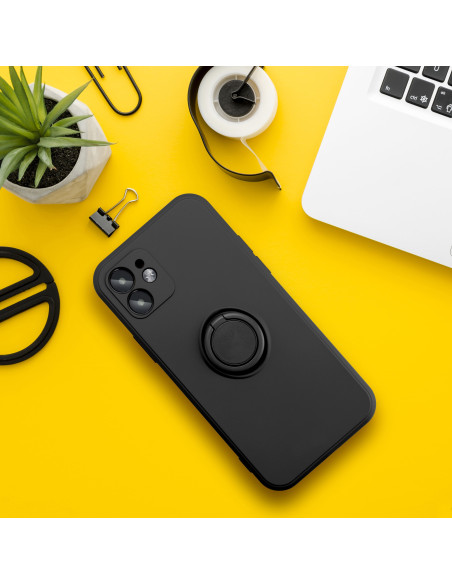 Coque SILICONE RING pour SAMSUNG Galaxy A54 5G noir