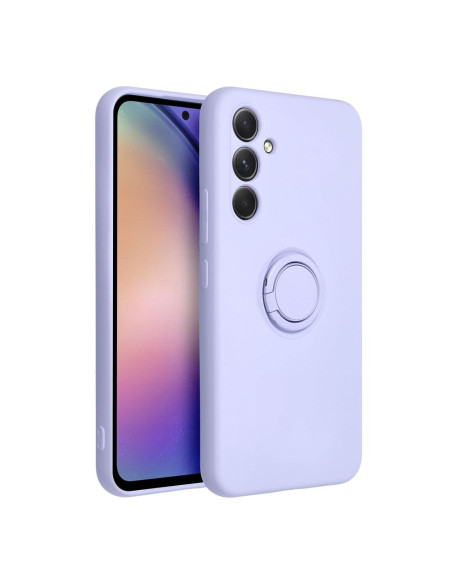Coque SILICONE RING pour SAMSUNG Galaxy A54 5G violet