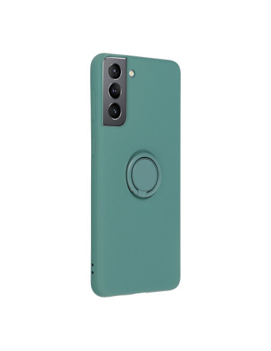Coque SILICONE RING pour SAMSUNG Galaxy A54 5G vert