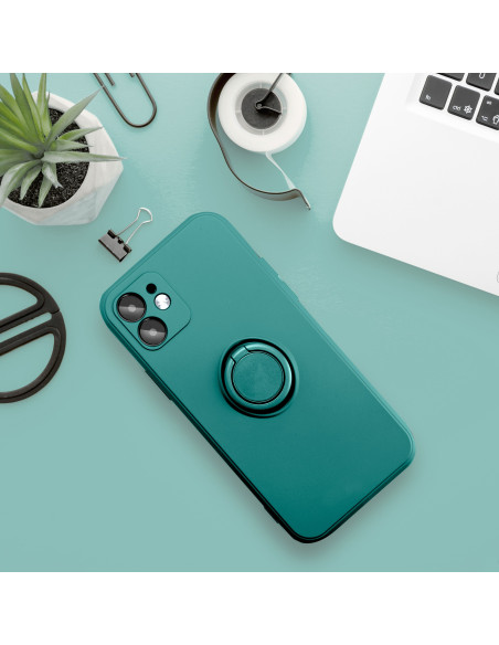 Coque SILICONE RING pour SAMSUNG Galaxy A54 5G vert