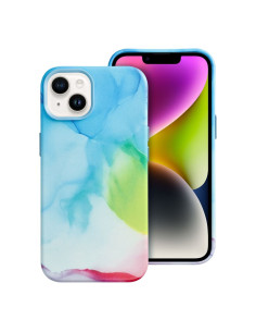LEATHER MAG COVER case for IPHONE 14 color splash