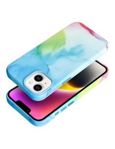 LEATHER MAG COVER case for IPHONE 14 color splash 2