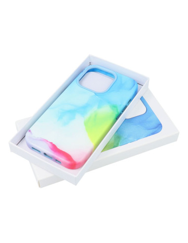 LEATHER MAG COVER case for IPHONE 14 color splash