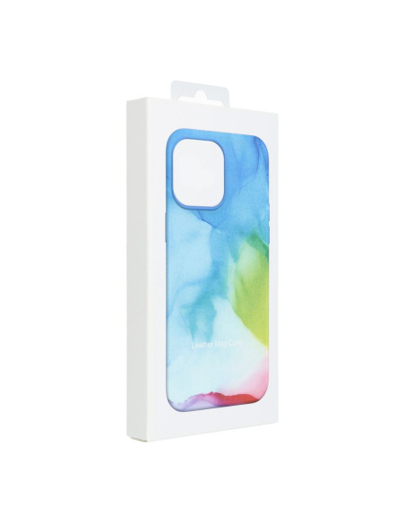 LEATHER MAG COVER case for IPHONE 14 color splash