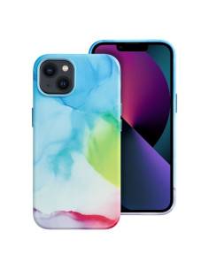LEATHER MAG COVER case for IPHONE 13 color splash
