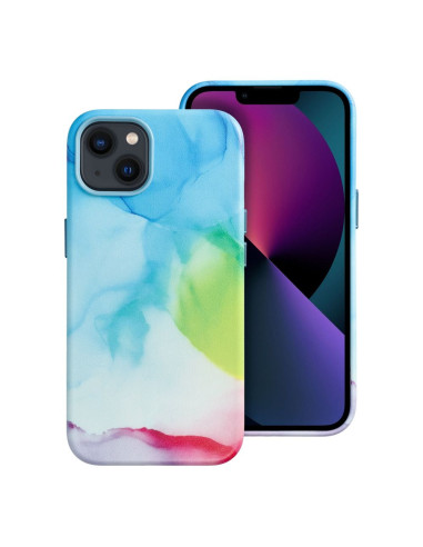 LEATHER MAG COVER case for IPHONE 13 color splash
