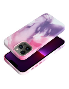 Coque MAG COVER en cuir compatible avec MagSafe pour IPHONE 13 Pro Max purple splash 2