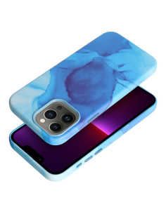 Coque MAG COVER en cuir compatible avec MagSafe pour IPHONE 13 Pro Max bleu splash 2