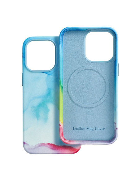 Coque MAG COVER en cuir compatible avec MagSafe pour IPHONE 13 Pro colour splash