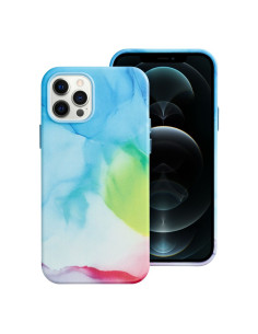 Coque MAG COVER en cuir compatible avec MagSafe pour IPHONE 12 Pro colour splash