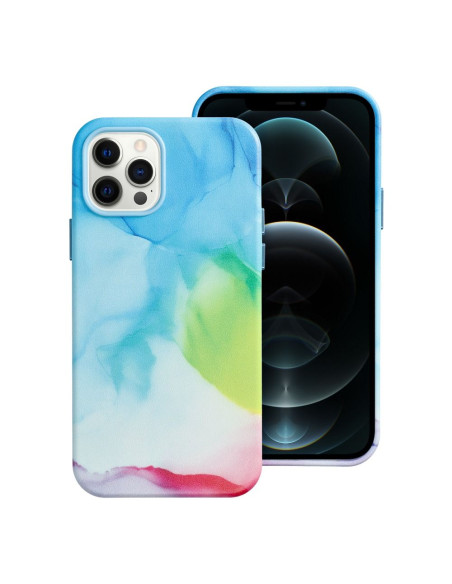 Coque MAG COVER en cuir compatible avec MagSafe pour IPHONE 12 Pro colour splash