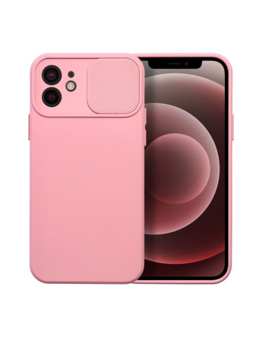 Coque SLIDE pour IPHONE 12 rose vif