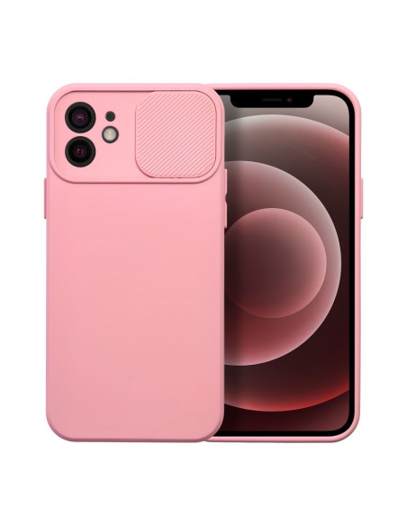 Coque SLIDE pour IPHONE 12 rose vif