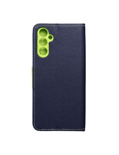 Etui pour SAMSUNG A14 4G / A14 5G bleu marine / vert lime 2