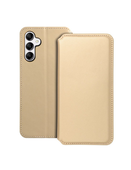 DUAL POCKET Book case for SAMSUNG A14 4G / A14 5G gold